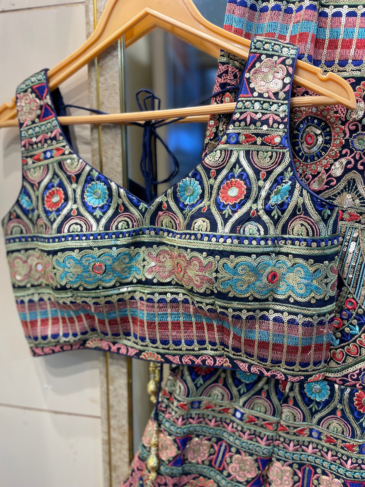 Women's crop top with sharara for wedding