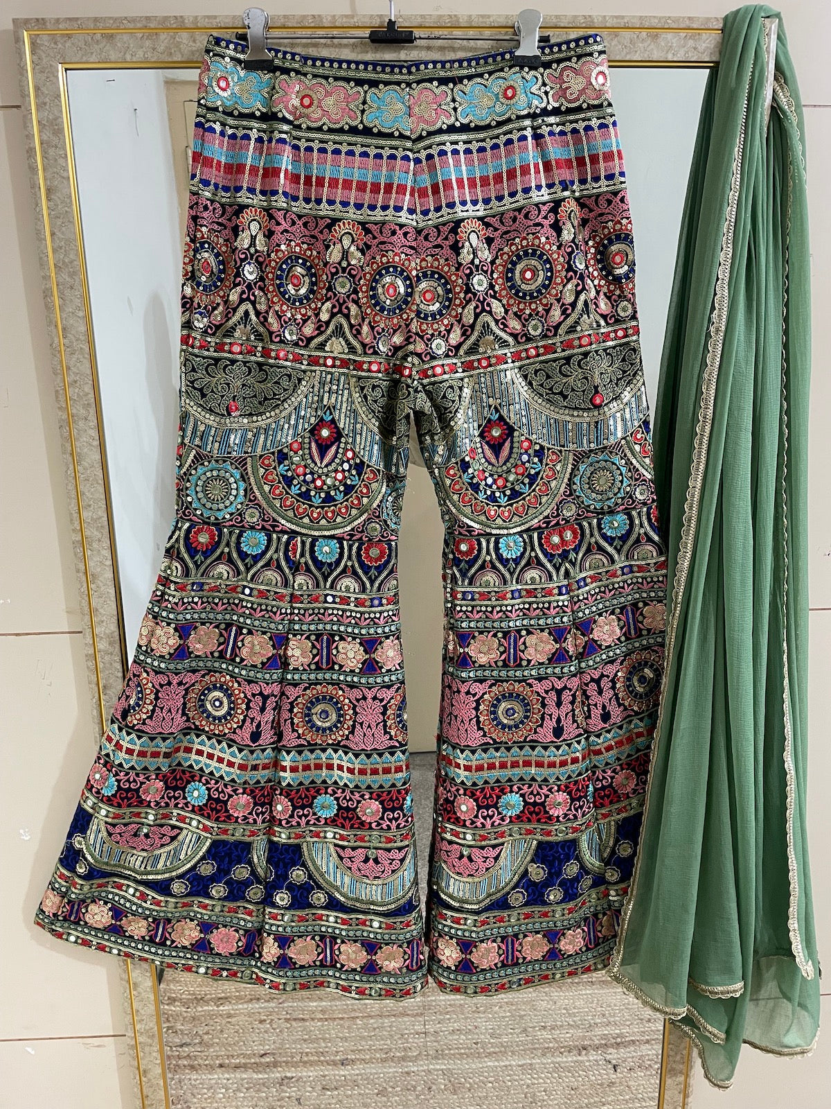 Women's crop top with sharara for wedding