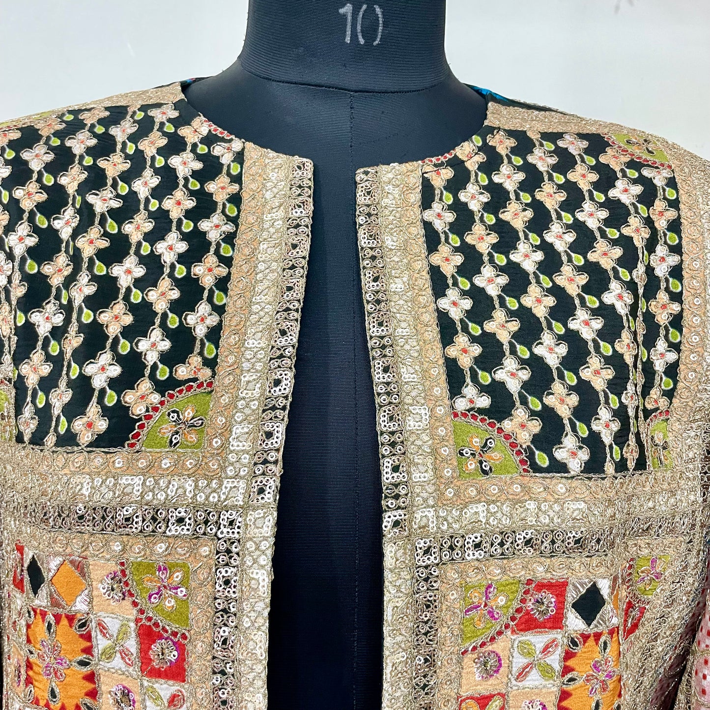 Embroidered Long Cape Jacket For Women