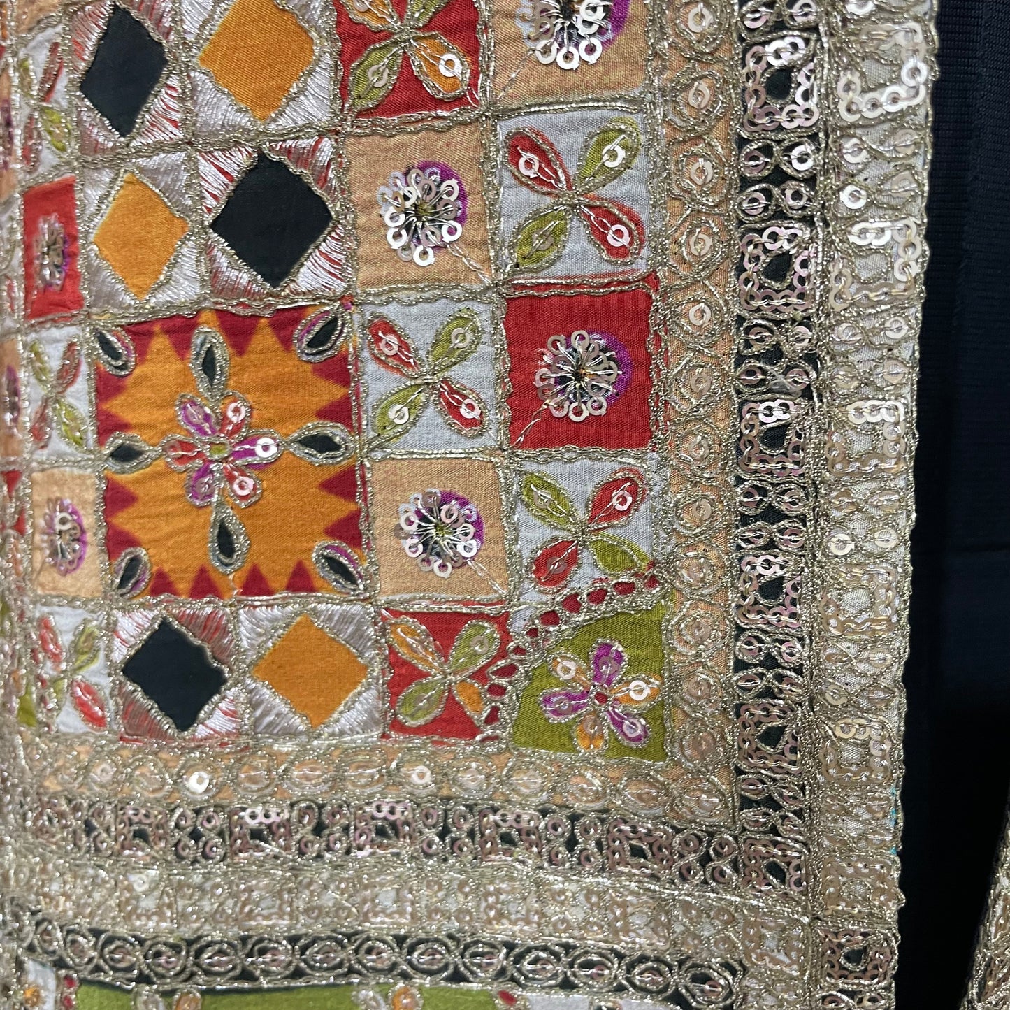 Embroidered Long Cape Jacket For Women