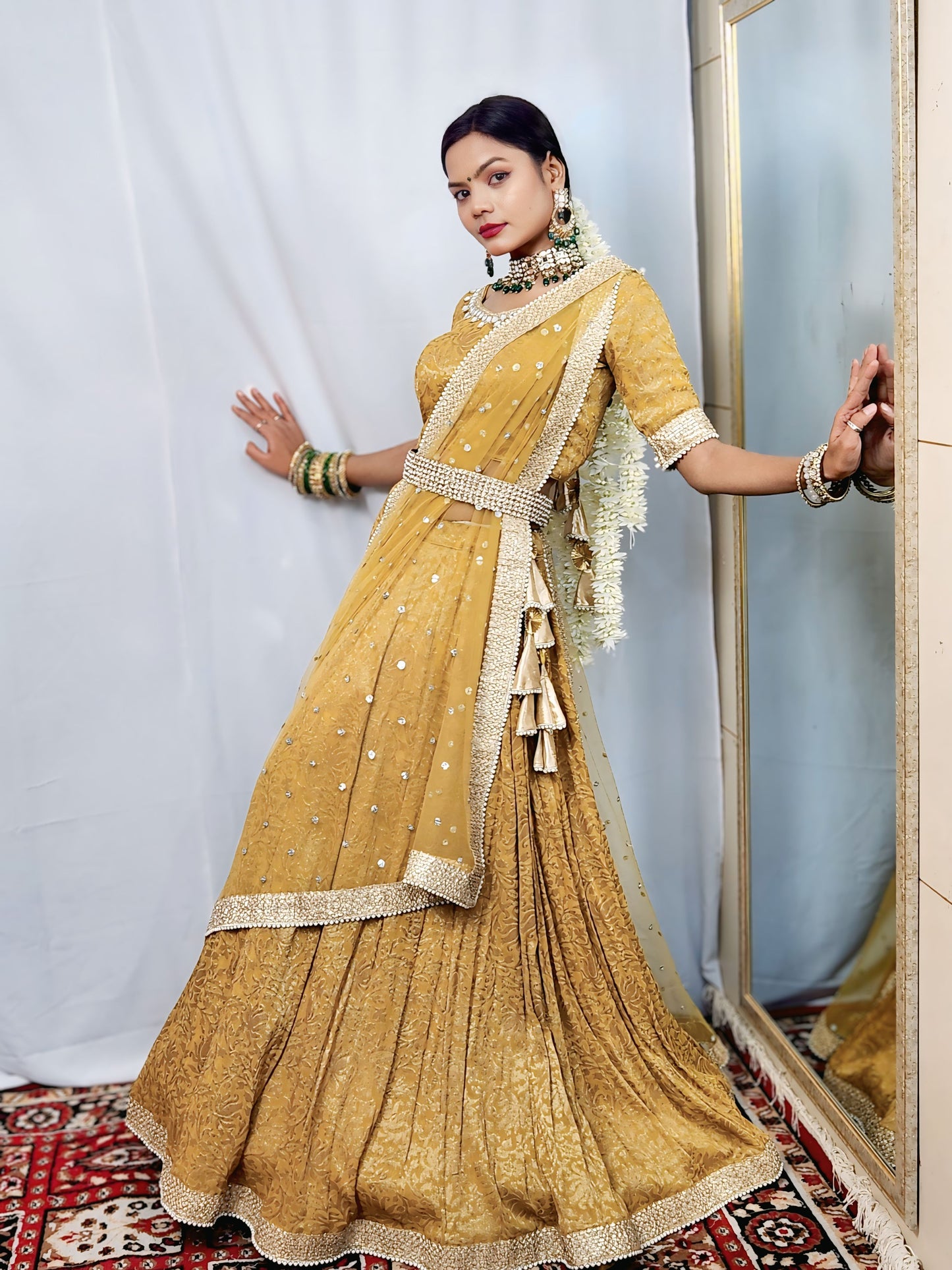Heritage Gold Lehenga Set