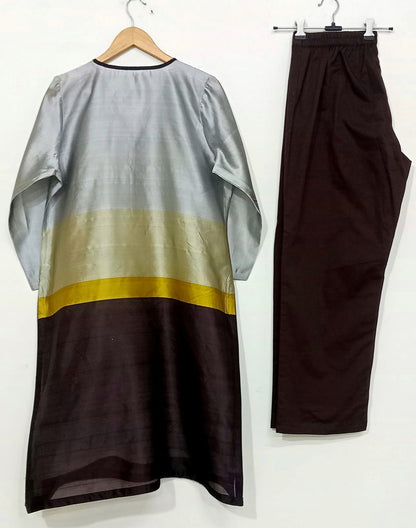 Pure Silk Kurta Pant Co-ord Set for Women