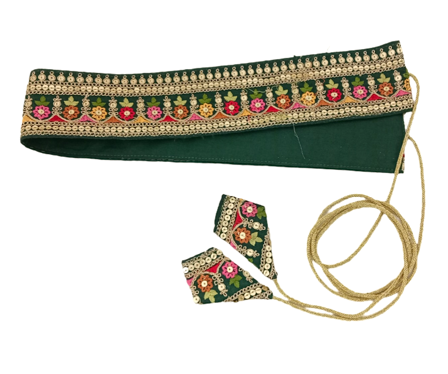 Embroidered Fabric Belt for women