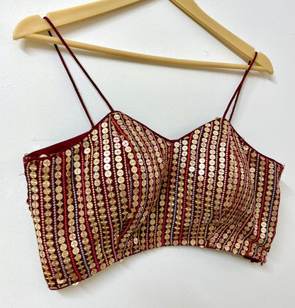 Spaghetti blouse for saree plus size available