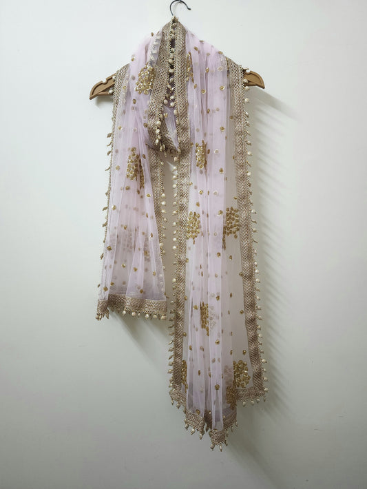 Baby Pink Bridal Dupatta For women