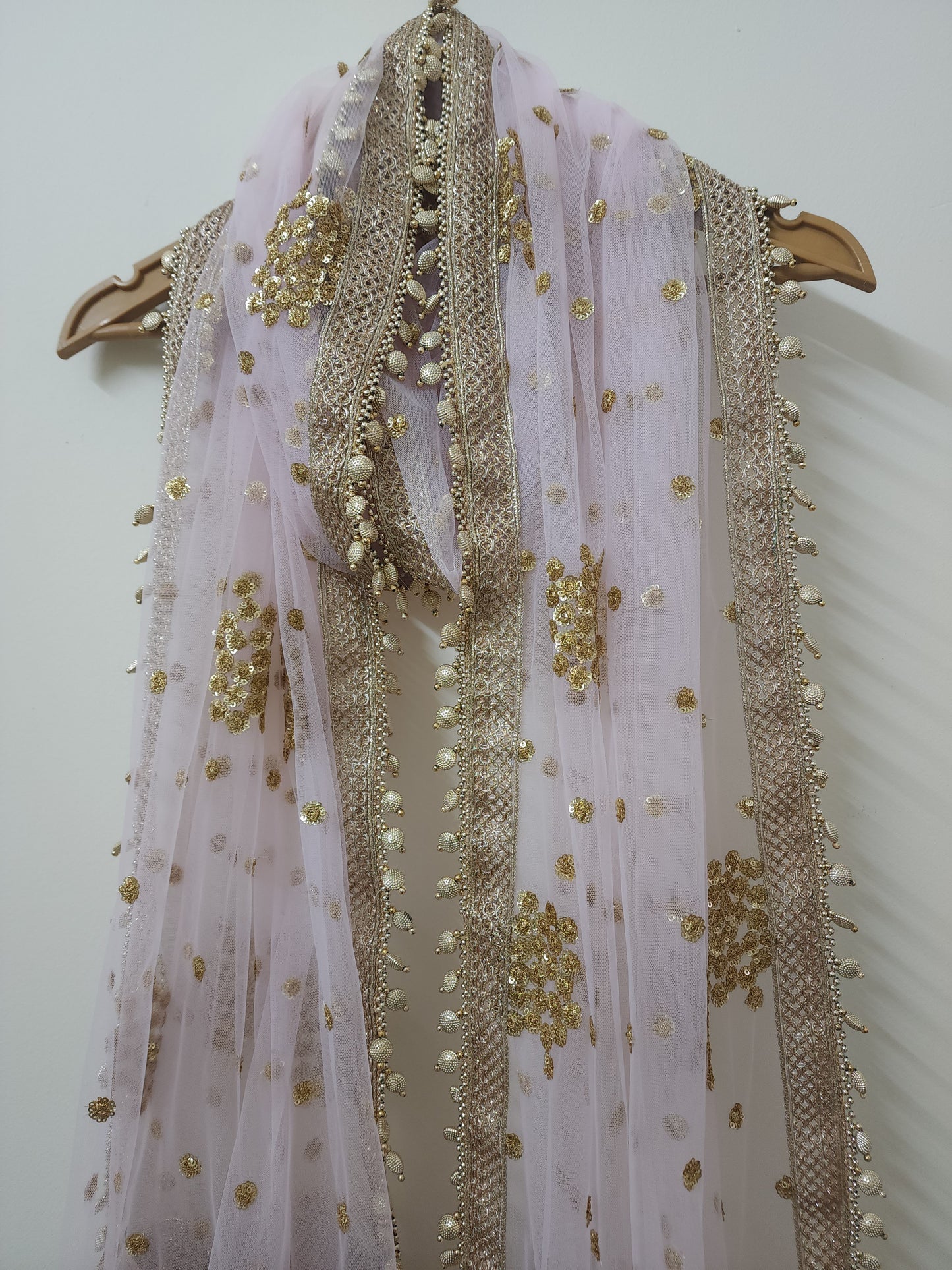 Baby Pink Bridal Dupatta For women
