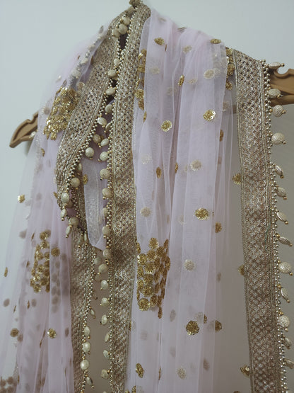Baby Pink Bridal Dupatta For women