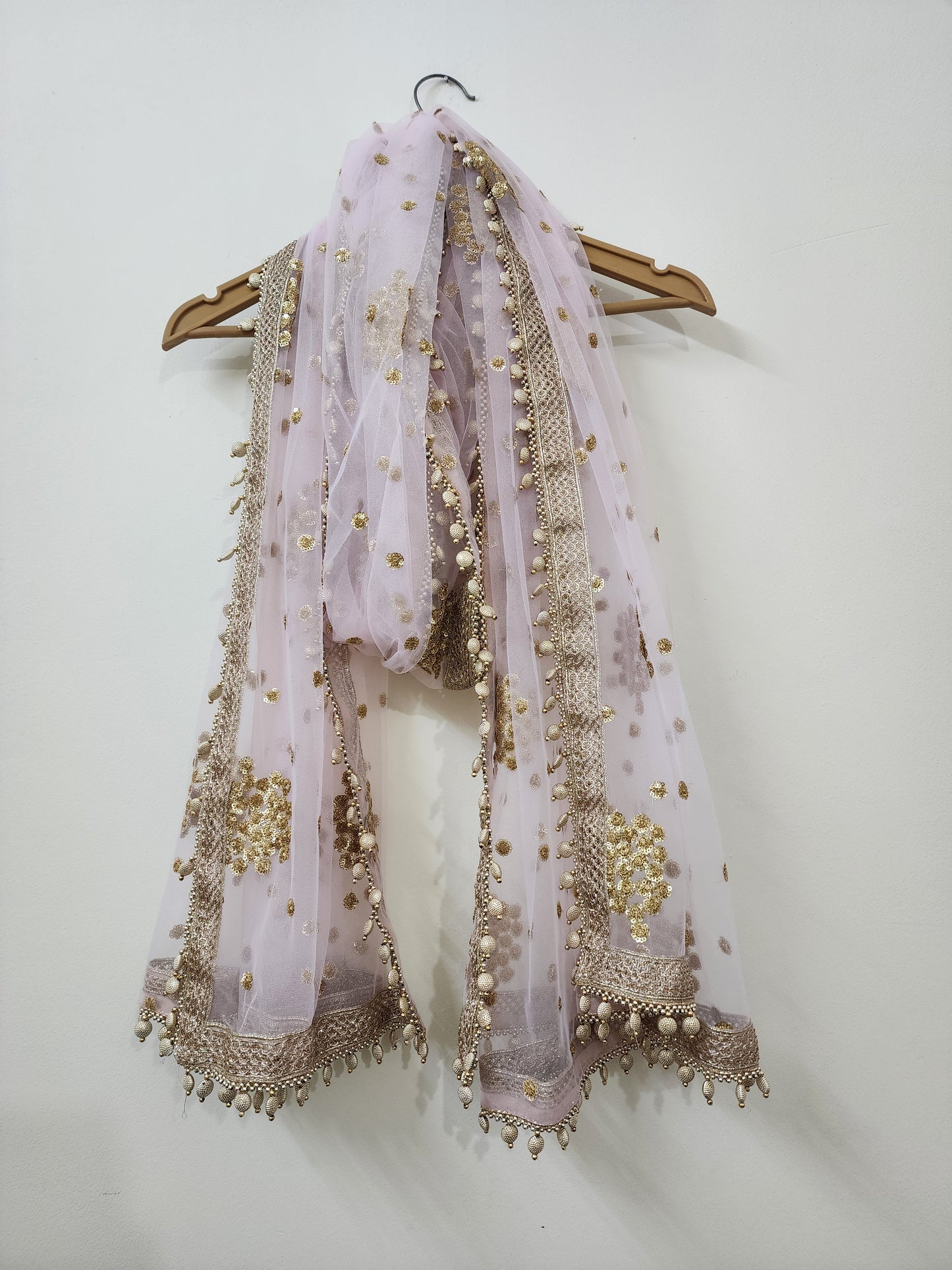 Baby Pink Bridal Dupatta For women