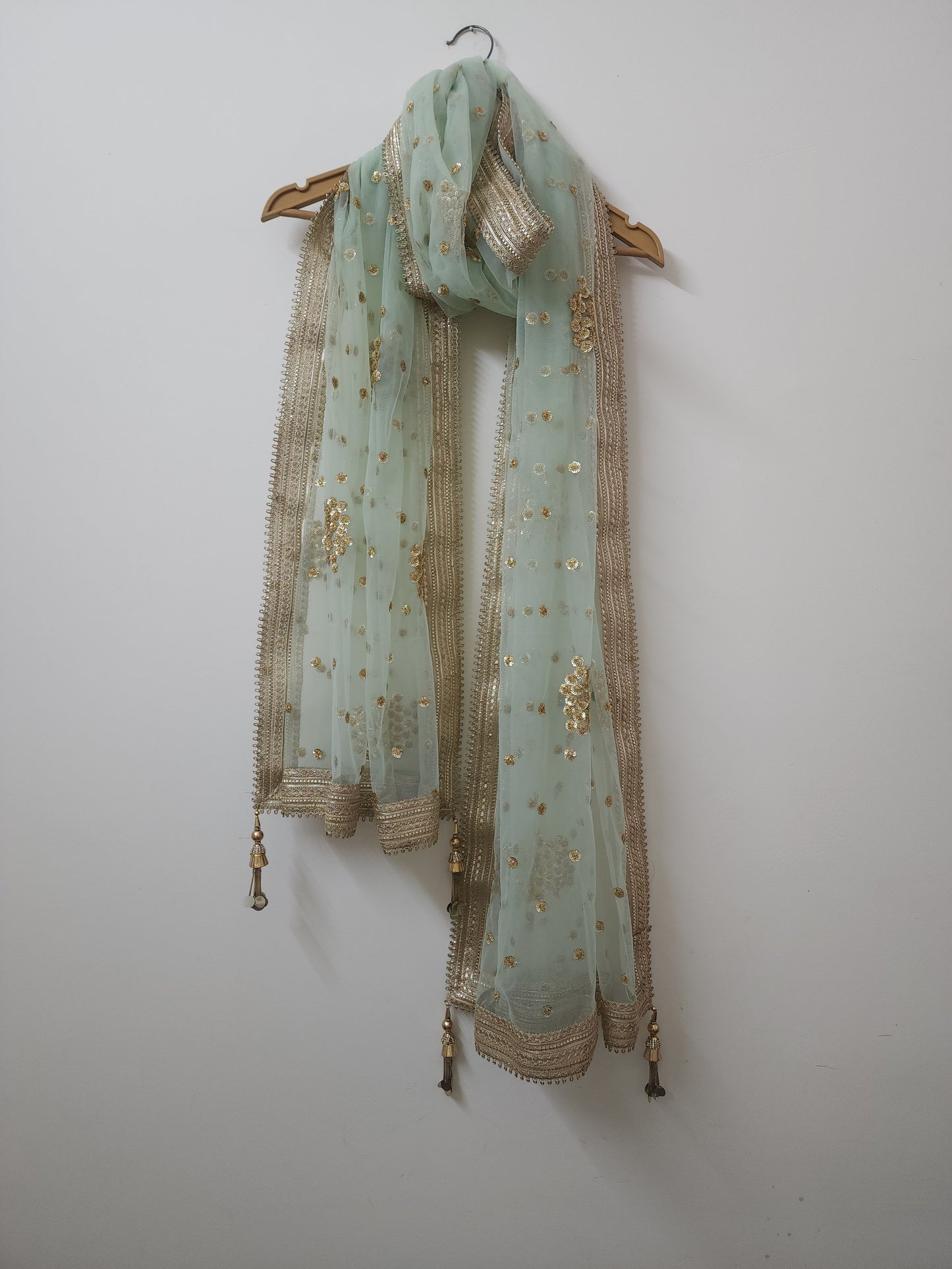Mint Green Designer Dupatta For women