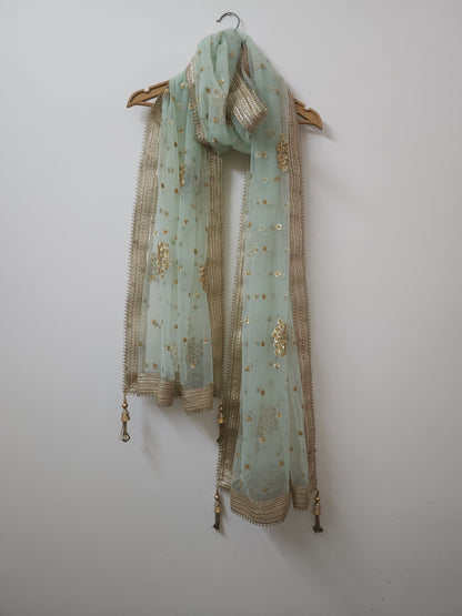 Mint Green Designer Dupatta For women