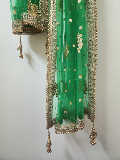 Green Wedding Bridal Dupatta for Women