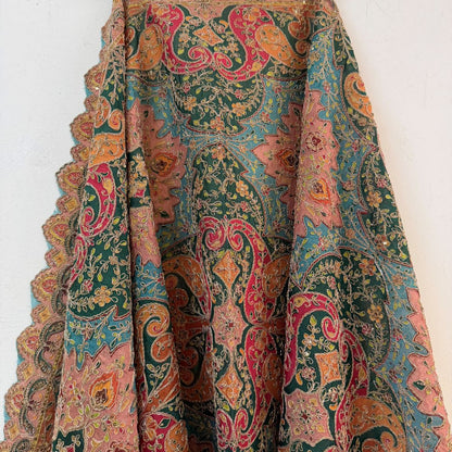 Multicolour Kairi Buta Embroidered Dupatta