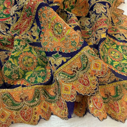 Jewel-Toned Paisley Embroidered Dupatta