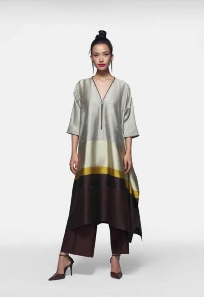 Pure Silk Kurta Pant Co-ord Set for Women