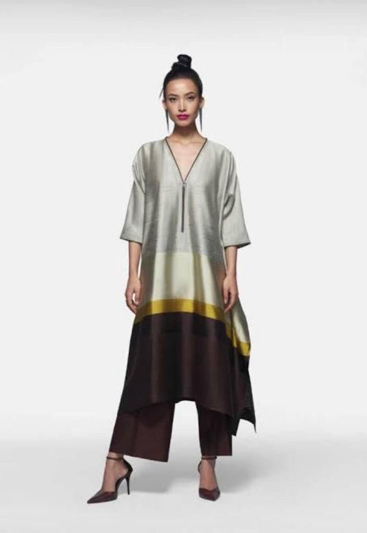 Pure Silk Kurta Pant Co-ord Set for Women