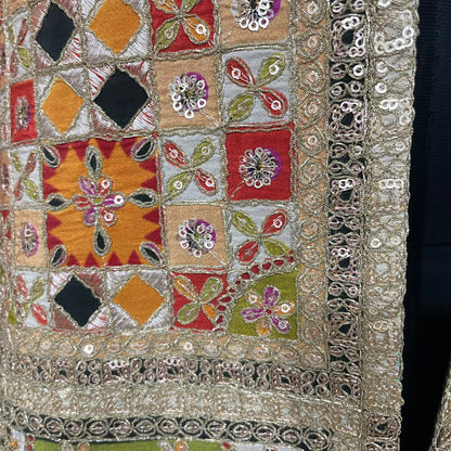 Embroidered Long Cape Jacket For Women