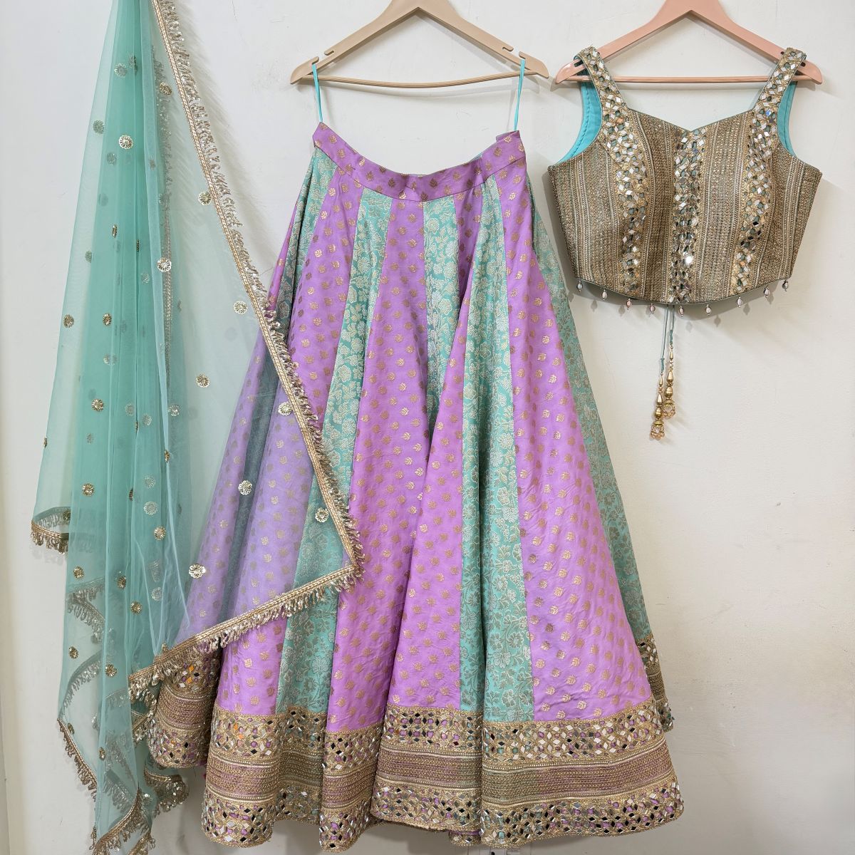 Lavender & Mint Lehenga Set