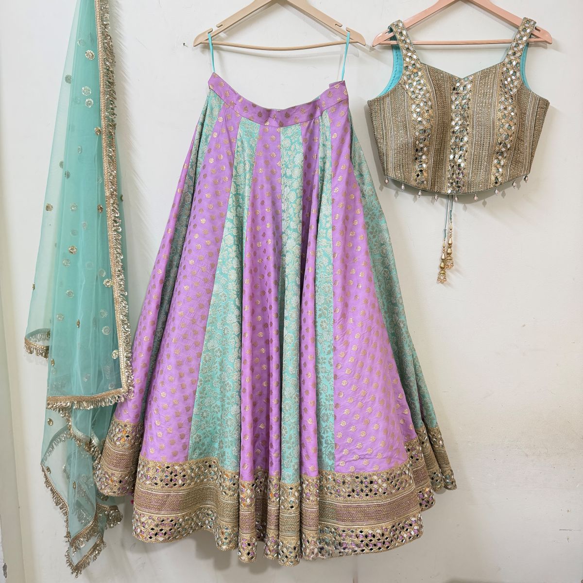 Lavender & Mint Lehenga Set