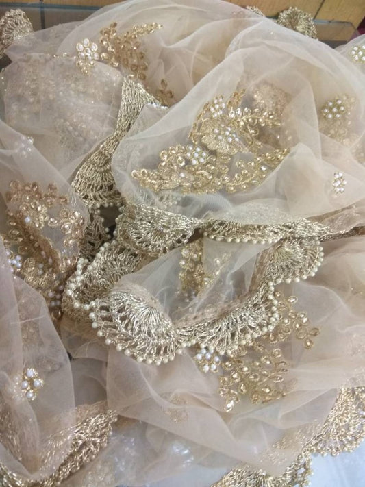 Golden dupatta for women