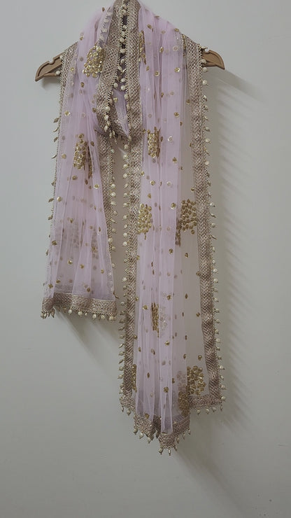 Baby Pink Bridal Dupatta For women